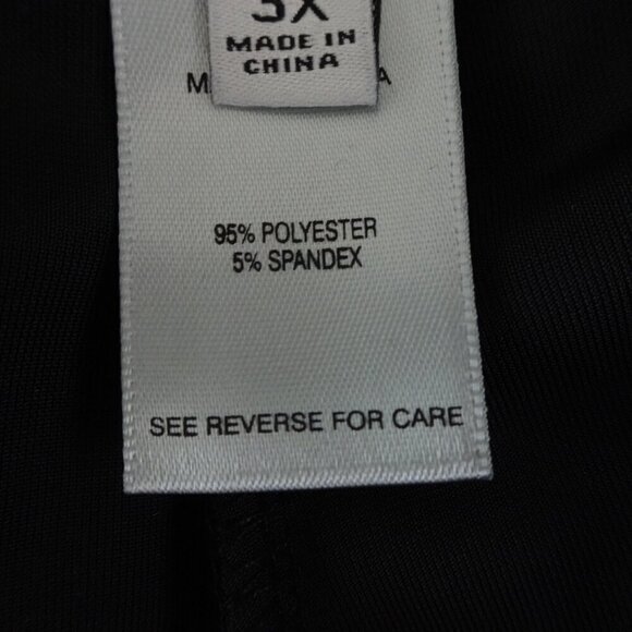 John Mark Velvet Pants Women's Plus Size 3X Black Pintuck Detail Pull On - Picture 7 of 9